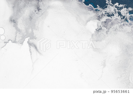 Marble ink abstract art from exquisite original painting for abstract background 95653661