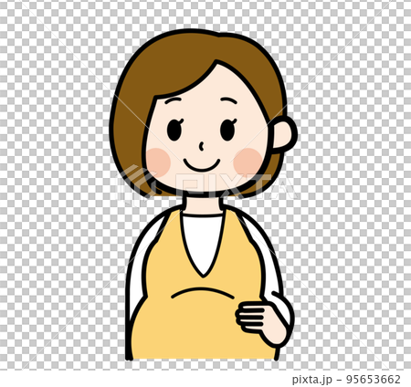 笑顔の妊婦さん 95653662