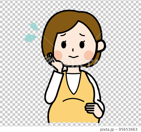 困る妊婦さん 95653663