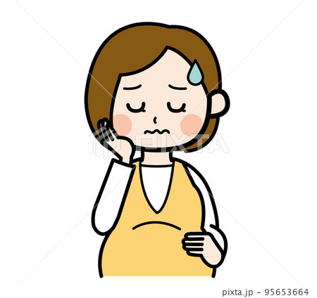 悩む妊婦さん 95653664