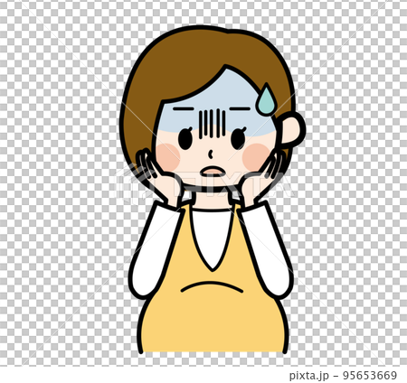 變得焦慮的孕婦 95653669