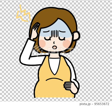 有頭疼的孕婦 95653672