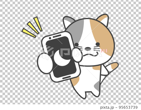 智能手機睡眠模式貓 95653739