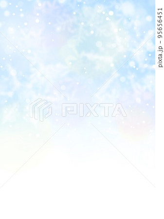 雪の結晶イラスト背景 95656451