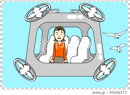 future drone car illustration future drone car illustration 95656577