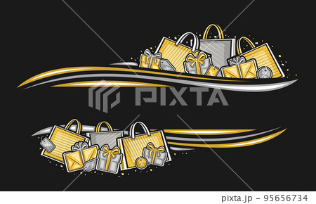 Vector border for Black Friday 95656734