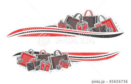 Vector border for Black Friday 95656736