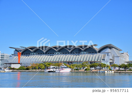 福岡市の風景 マリンメッセ福岡A館 福岡市の風景 マリンメッセ福岡A館 95657711