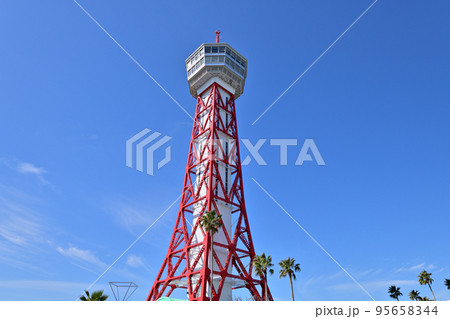 福岡市の風景 博多ポートタワー 福岡市の風景 博多ポートタワー 95658344