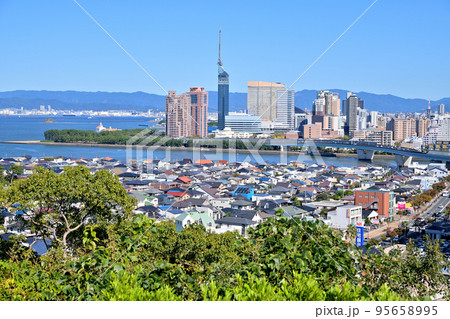 福岡市の風景　福岡タワー　 95658995