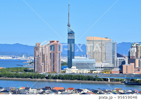 福岡市の風景　福岡タワー　 95659046