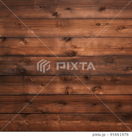 木目や節のある茶褐色の板が並ぶ正方形の背景画像 木目や節のある茶褐色の板が並ぶ正方形の背景画像 95661976
