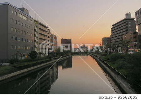 境環濠 土居川 栄橋 境環濠 土居川 栄橋 95662005