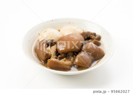 骨なし豚足と玉子の煮付け 95662027