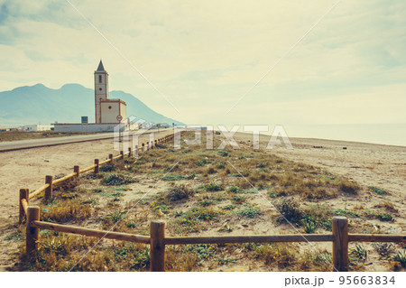 Church of San Miguel in Cabo de Gata, Spain Church of San Miguel in Cabo de Gata, Spain 95663834