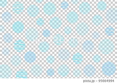 ドット柄の北欧風なイラスト背景 95664994