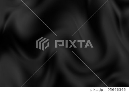 Smooth wavy black silk texture abstract background. luxury background design 95666346