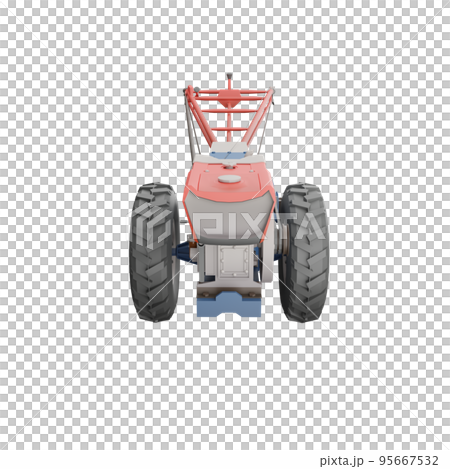 3D render thailand tractor hand control front view. png illustration. 3D render thailand tractor hand control front view. png illustration. 95667532