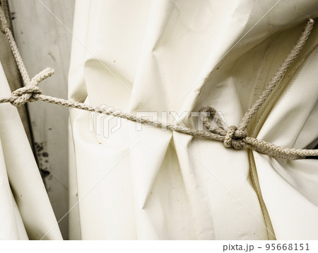 White tarp, waterproof tarpaulin detail White tarp, waterproof tarpaulin detail 95668151