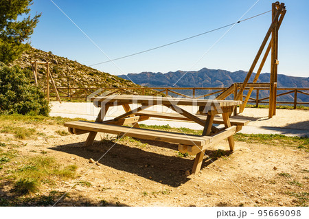 Rest area in mountains, Spain 95669098