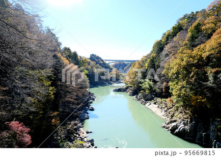 天龍峡 つつじ橋から南側2 天龍峡 つつじ橋から南側2 95669815