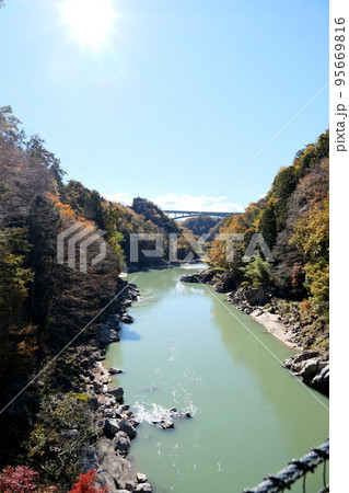 天龍峡 つつじ橋から南側3 天龍峡 つつじ橋から南側3 95669816