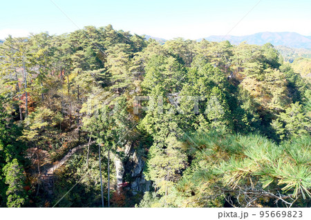 天龍峡 左岸 展望台から西側1 天龍峡 左岸 展望台から西側1 95669823