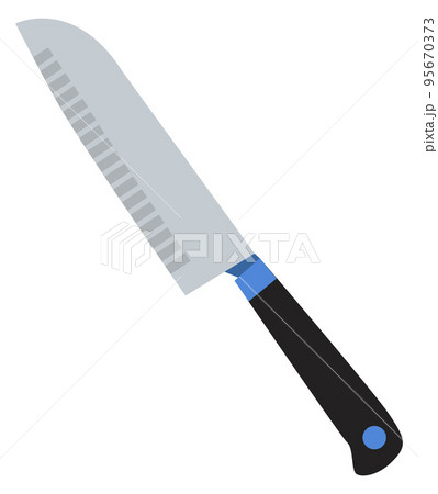 Santoku knife icon. Cutting blade. Cooking tool Santoku knife icon. Cutting blade. Cooking tool 95670373