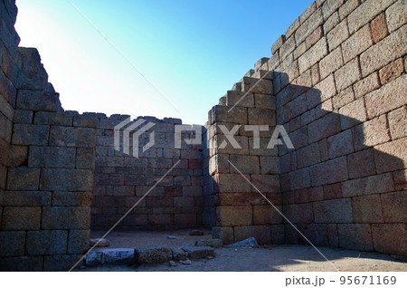 The Temple of Athena in the ancient city of Latmos Herakleia, in the village of Kapikiri, on the eastern side of Lake Bafa, The Temple of Athena in the ancient city of Latmos Herakleia, in the village of Kapikiri, on the eastern side of Lake Bafa, 95671169