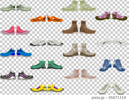 16款彩色鞋和徒步鞋 95671319