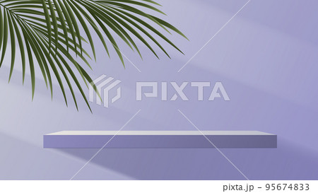 Purple background product showing pedestal scene with geometric platform. display stand stage showcase on the podium your product from customer in room. vector design. 95674833