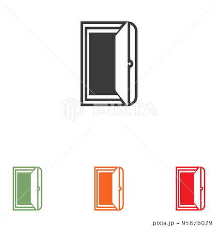 Door logo and symbol vector 95676029