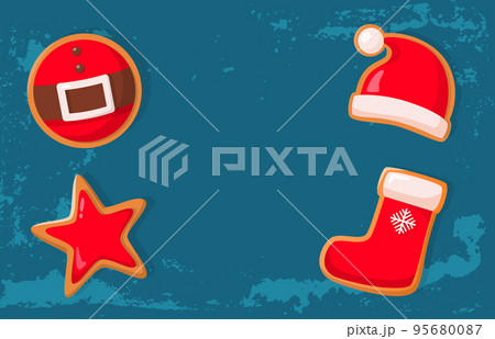 Christmas Holiday Banner, Gingerbread Cookies 95680087