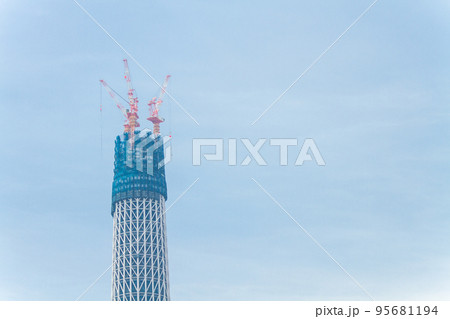 「東京都」東京スカイツリー建設中 「東京都」東京スカイツリー建設中 95681194