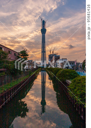 「東京都」東京スカイツリー 建設中 「東京都」東京スカイツリー 建設中 95681416