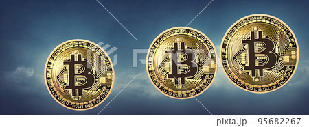 Bitcoin gold coin abstract background. Virtual cryptocurrency concept. bussiness Bitcoin gold coin abstract background. Virtual cryptocurrency concept. bussiness 95682267
