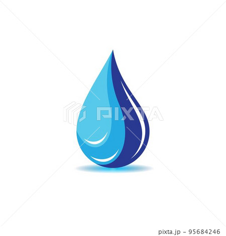 Water drop vector icon illustration 95684246