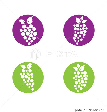 Grape vector icon illustration design Grape vector icon illustration design 95684247