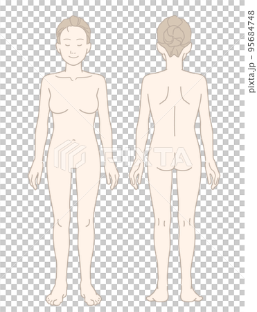 裸體女人全身圖（前/後組合） 95684748