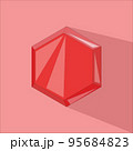 Icon of Gems Jewelry Pink Colored Vector 95684823
