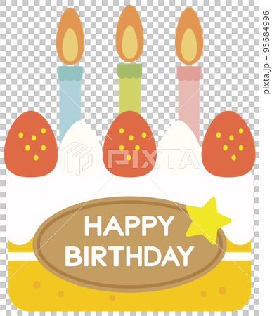 Simple and cute strawberry birthday cake Simple and cute strawberry birthday cake 95684996