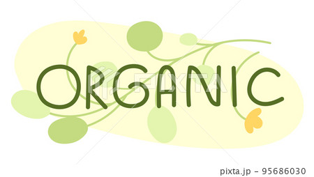 Organic eco bio fresh healthy product label Organic eco bio fresh healthy product label 95686030