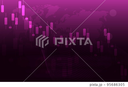 Negative Candle Graph Chart Depreciation Currency Global Economic Recession 95686305