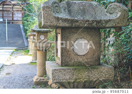 9 April 2012 Ujigami shrine at spring day in Kyoto, Japan 95687011