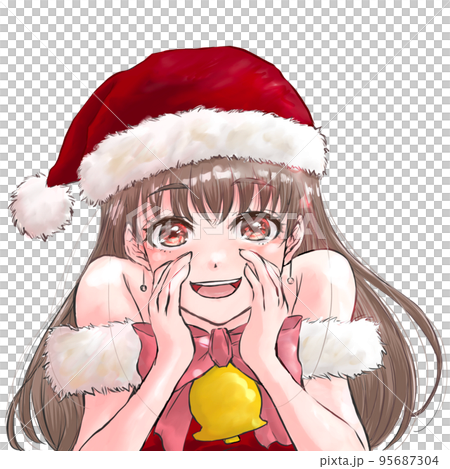サンタの格好の女性のイラスト素材 [95687304] - PIXTA