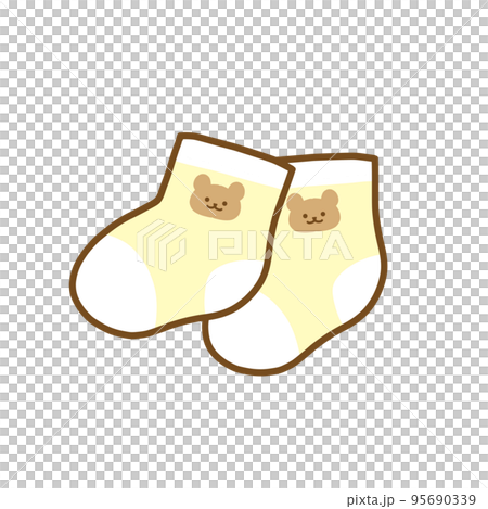 Baby socks icon, outline style - Stock Illustration [26299360] - PIXTA