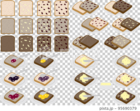 German bread slice square P 95690379