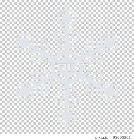 Snow crystal illustration Snow crystal illustration 95690861