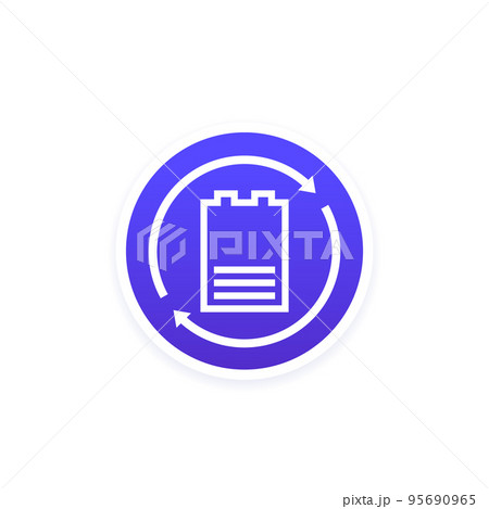 replace battery icon, vector design 95690965