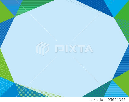 幾何学模様 フレーム ドット ストライプ 幾何学模様 フレーム ドット ストライプ 95691365